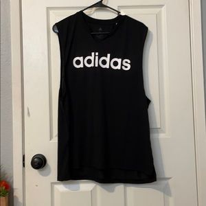Black Adidas workout shirt